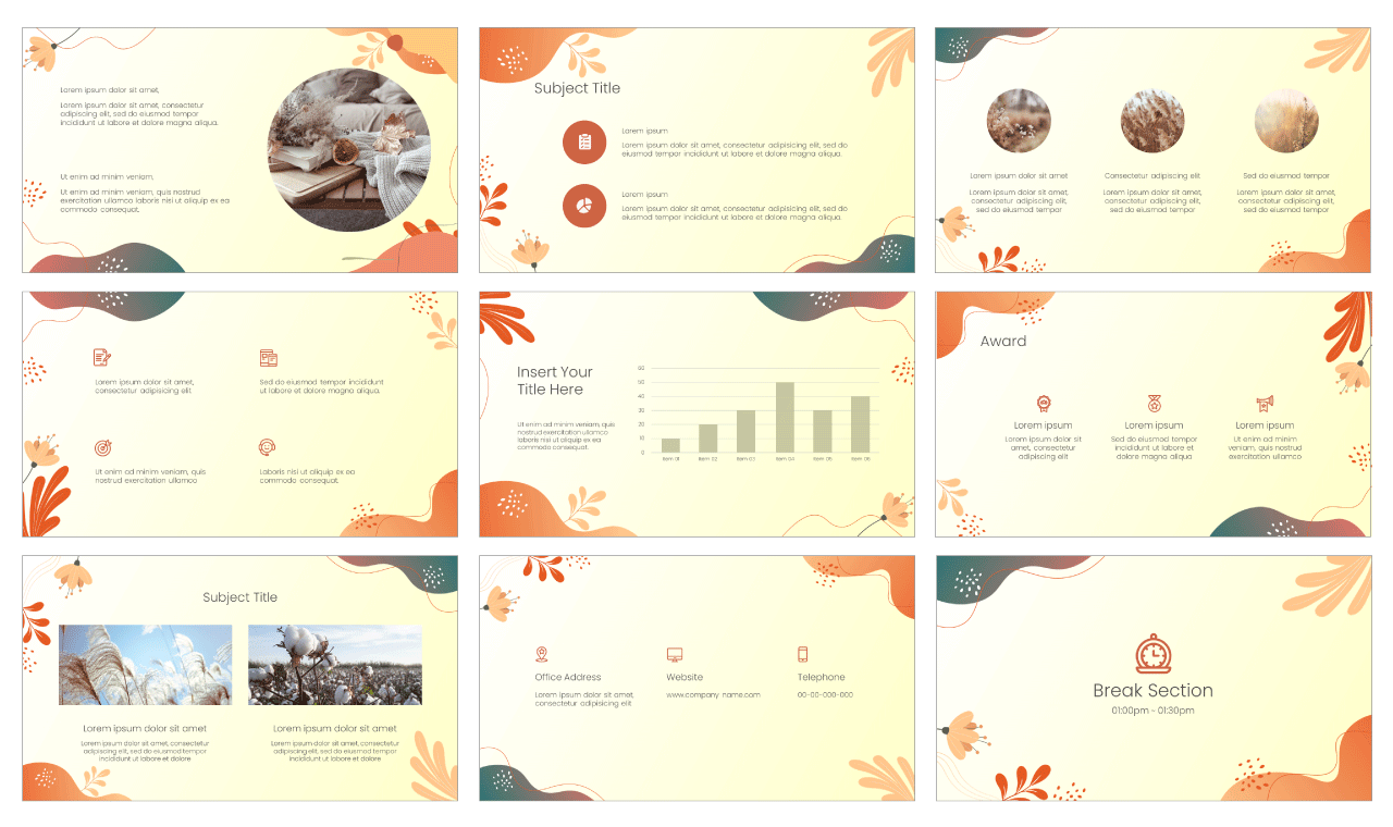 Fun Fall Activities Google Slides PowerPoint Template Free Download