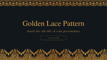 Golden Lace Pattern Google Slides Themes PowerPoint Templates