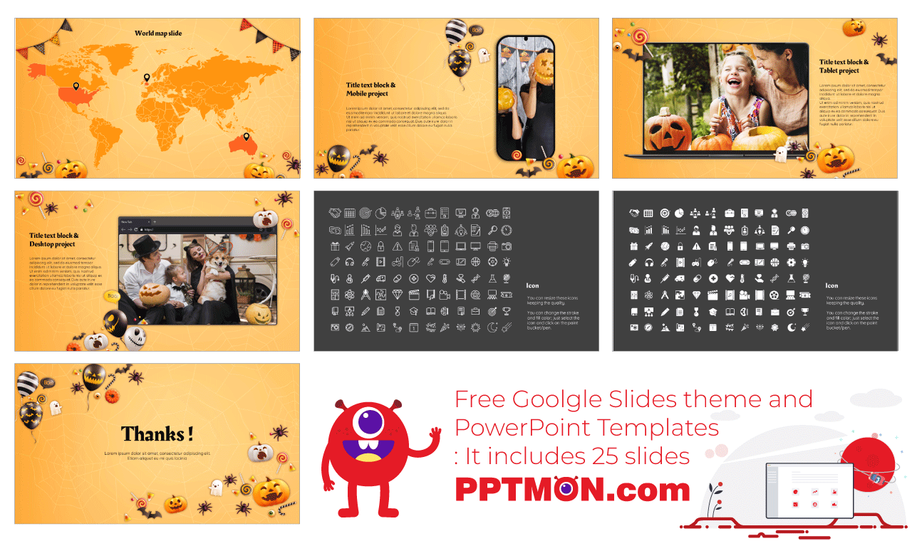 Happy Halloween Google Slides PowerPoint Presentation Templates