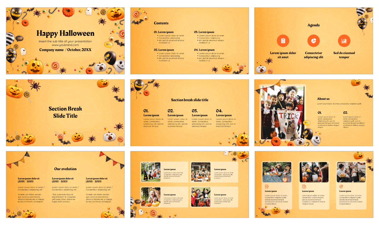 Happy Halloween Google Slides Themes PowerPoint Templates