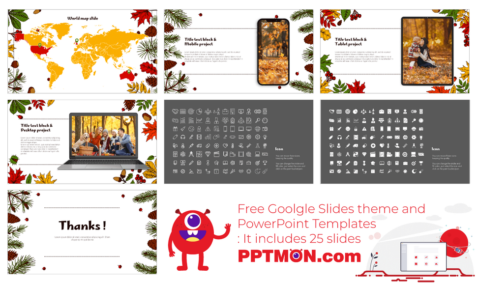 Hello Autumn Newsletter Free Google Slides PowerPoint Templates