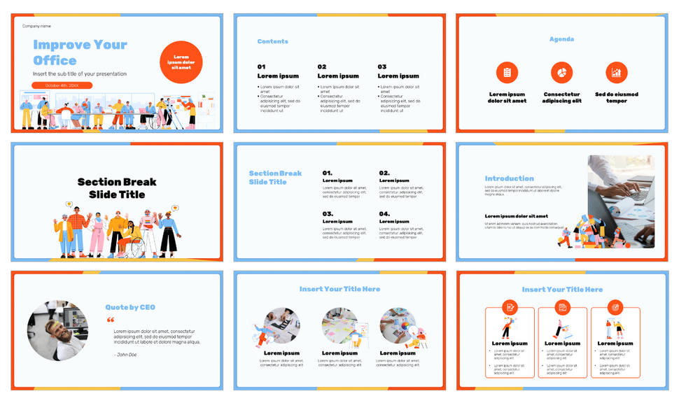 Improve Your Office Google Slides Themes PowerPoint Templates