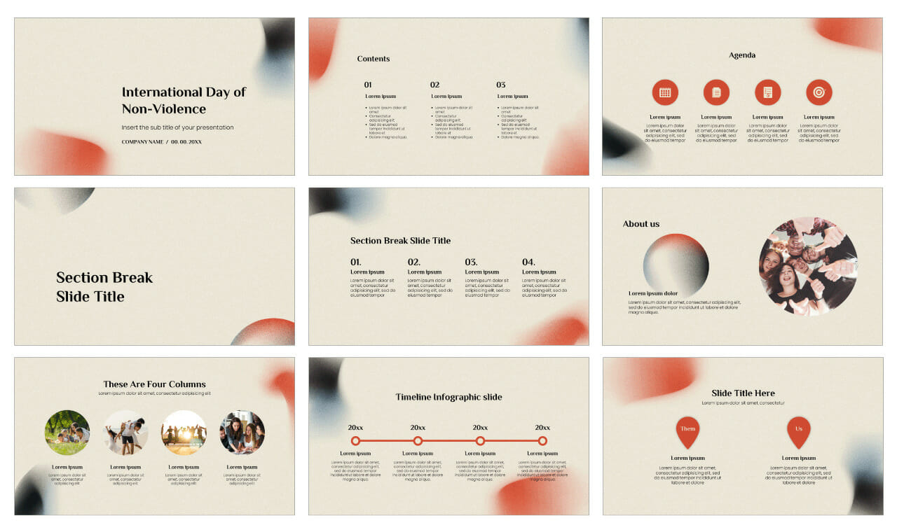 International Day of Non-Violence Google Slides Themes PowerPoint Templates