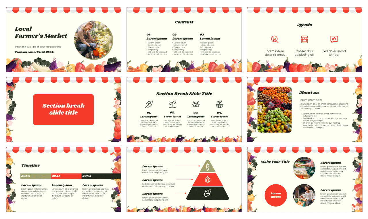 Local Farmer's Market Free Google Slides Theme PowerPoint Template