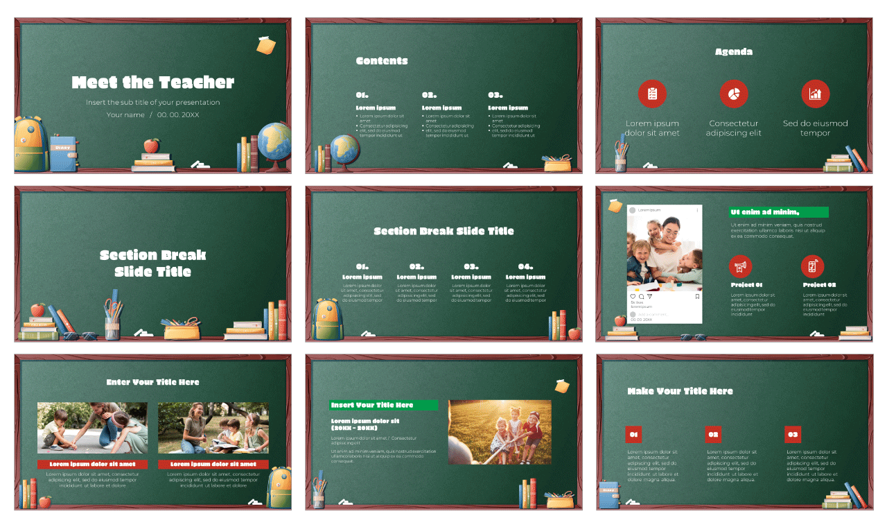 Meet the Teacher Google Slides Theme PowerPoint Template
