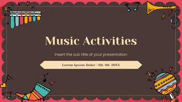 Music Activities Presentation Templates - Google Slides PowerPoint