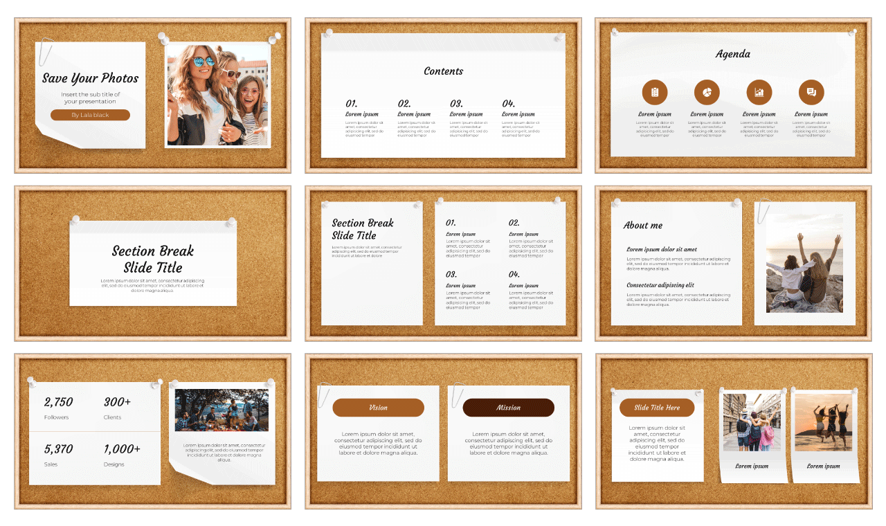 Save Your Photos Google Slides Theme PowerPoint Template