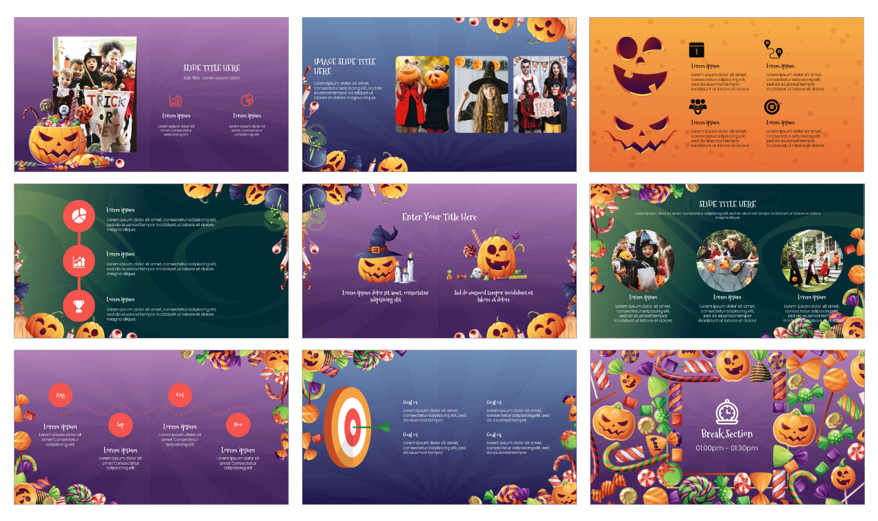 Spooky Halloween Party Google Slides PowerPoint Templates Free Download