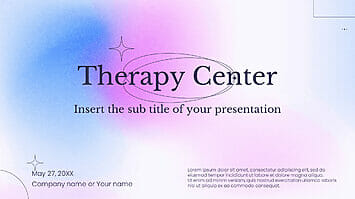 Therapy Center Free Google Slides Theme PowerPoint Template