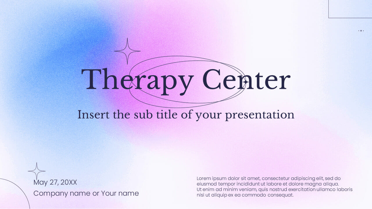 Therapy Center Free Google Slides Themes PowerPoint Templates