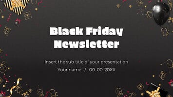 Black Friday Newsletter Free Google Slides PowerPoint Templates