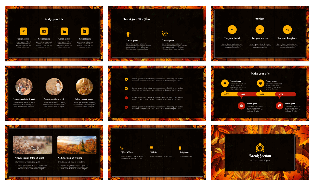 Fall Marketing Ideas Free Google Slides PowerPoint Templates