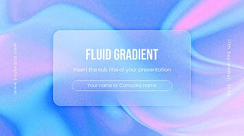 Fluid Gradient Background Google Slides PowerPoint Templates