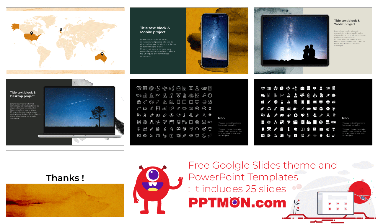 Minimal Watercolor Pitch Deck Google Slides PowerPoint Presentation Templates