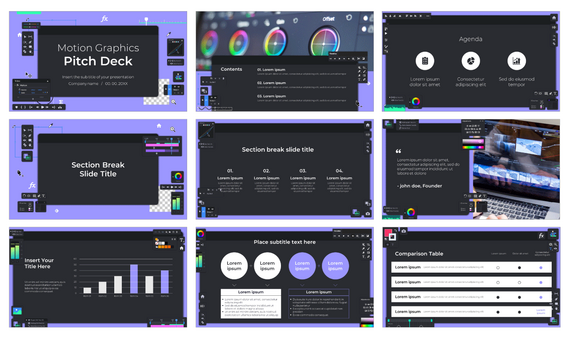 Motion Graphics Pitch Deck Google Slides PowerPoint Templates