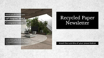 Recycled Paper Newsletter Google Slides PowerPoint Templates