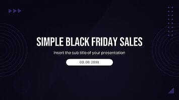 Simple Black Friday Sales Google Slides PowerPoint Templates