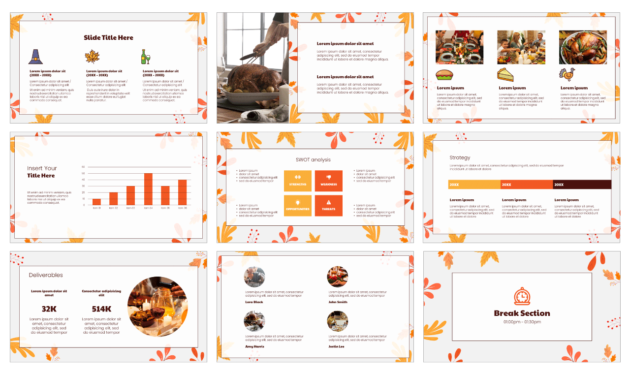 Thanksgiving MK Campaign Google Slides Themes PowerPoint Templates