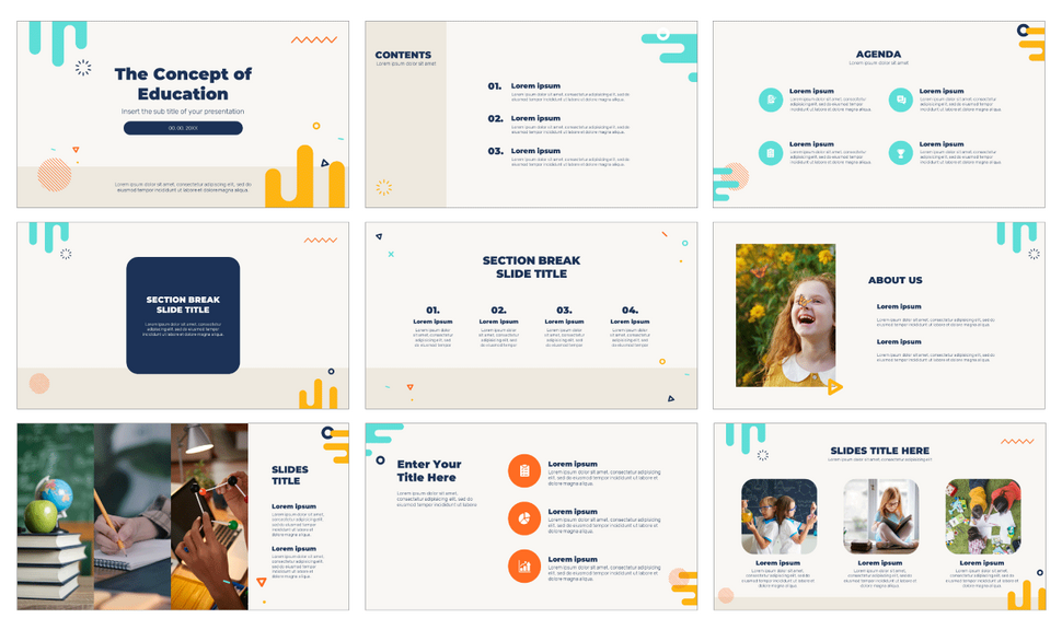 The Concept Of Education Google Slides PowerPoint Templates