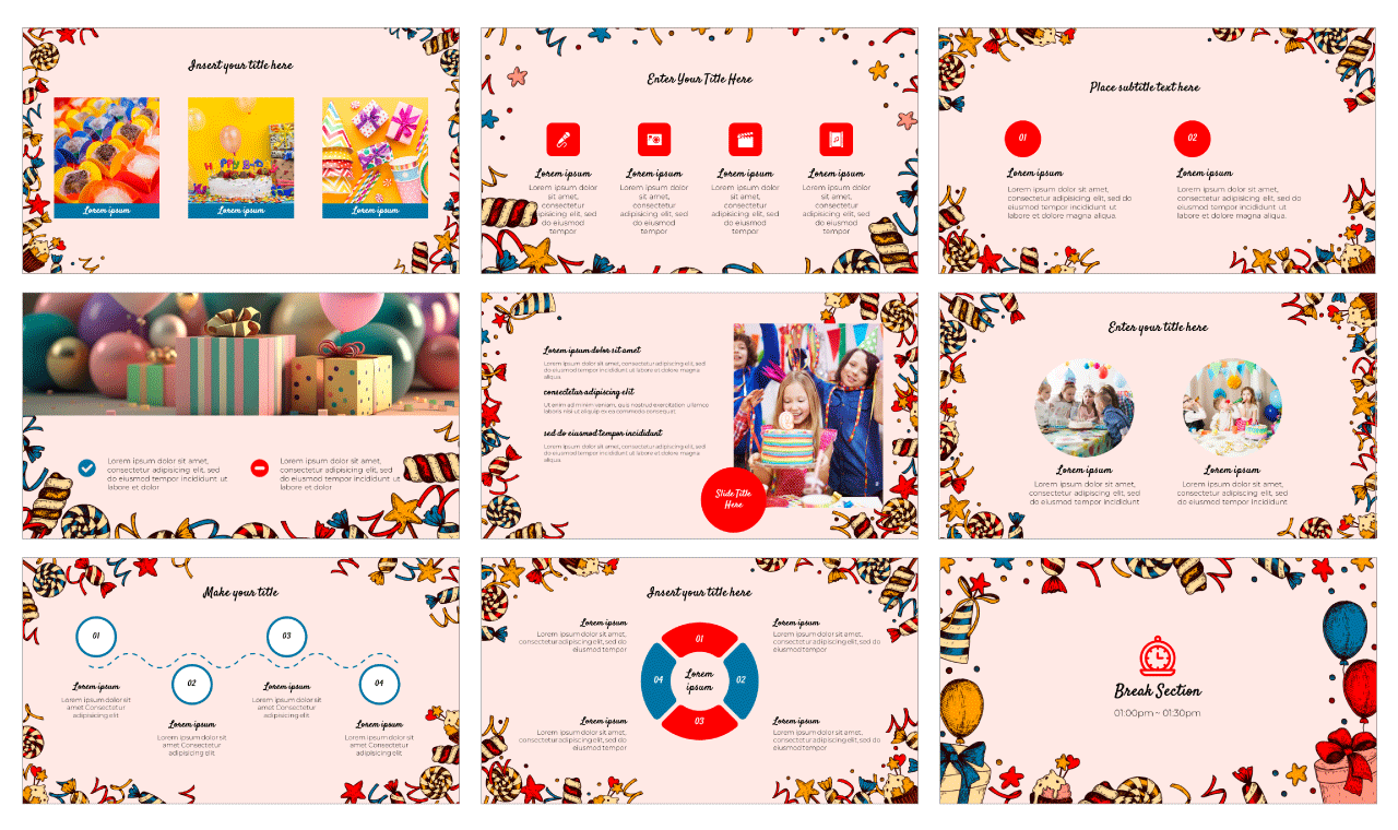 Warm Birthday Wishes Google Slides Theme and PowerPoint Template