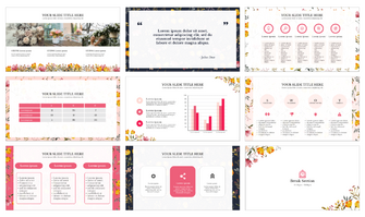 Watercolor Flower Presentation Templates - Google Slides & PPT