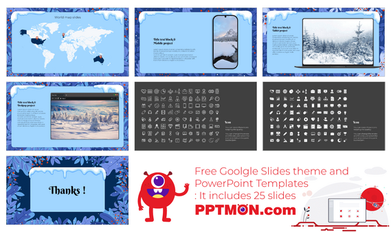 Winter Snow Festival Google Slide Themes PowerPoint Templates