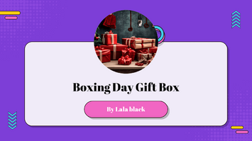 Boxing Day Gift Box Google Slides Theme PowerPoint Template