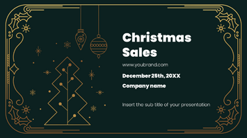 Christmas Sales Free Google Slide Theme PowerPoint Template