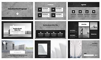 Construction Project Proposal Google Slides PowerPoint Template