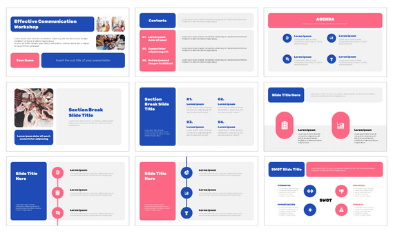 Effective Communication Workshop Google Slides PPT Templates