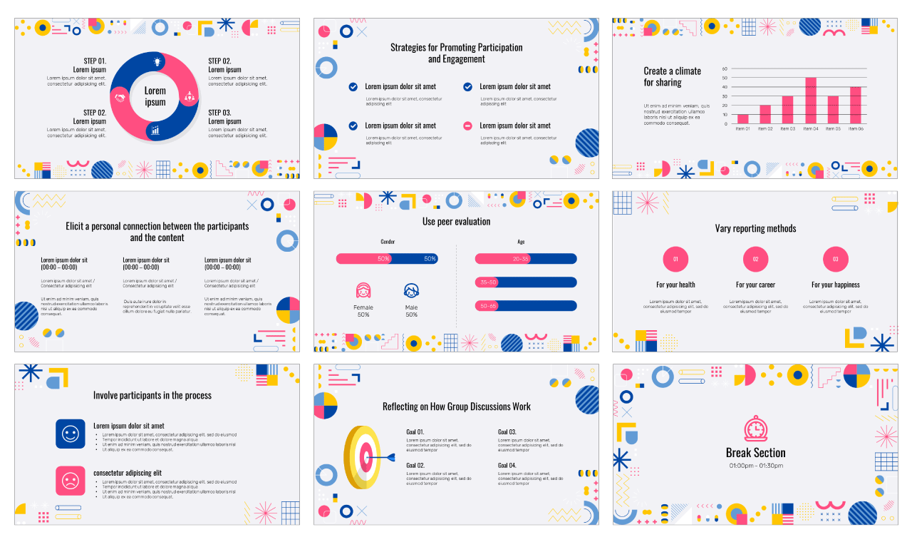 Group Discussion Workshop Google Slides Themes PowerPoint Templates