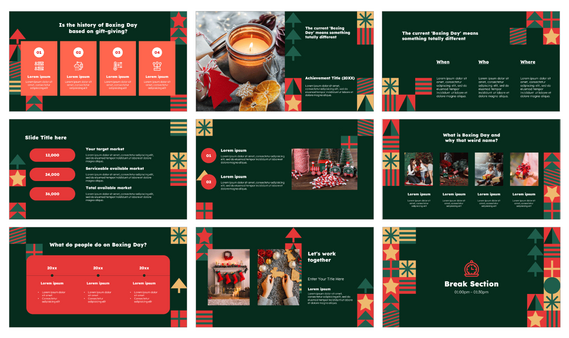 Happy Boxing Day Wishes Google Slides PowerPoint Template