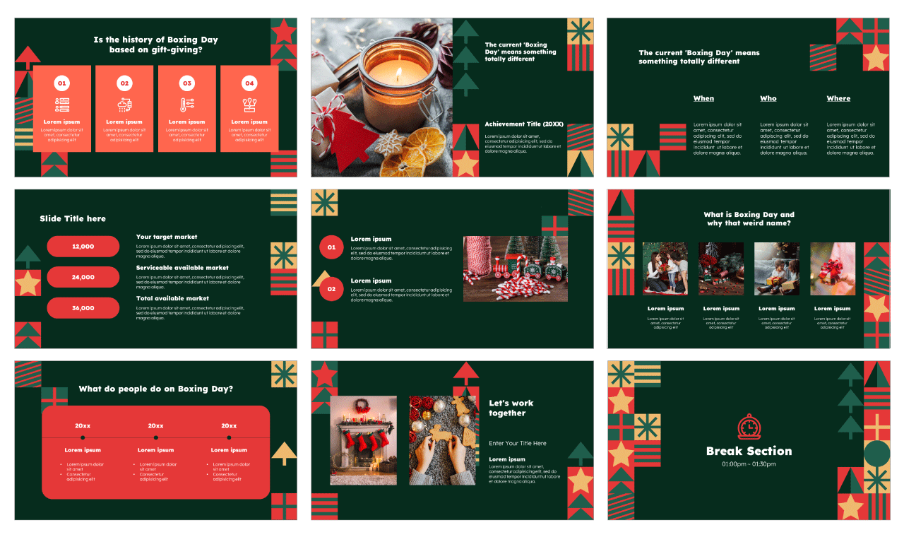 Happy Boxing Day Wishes Google Slides Theme PowerPoint Template