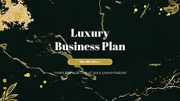 Luxury Business Plan Google Slides Theme PowerPoint Template