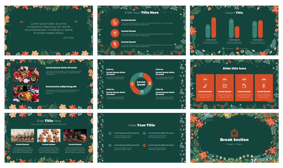 Merry Xmas Everybody Google Slide Theme PowerPoint Template