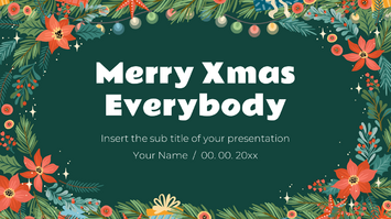 Merry Xmas Everybody Google Slide Theme PowerPoint Template