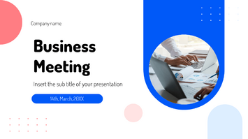 Simple Business Meeting Free Google Slides PowerPoint Template
