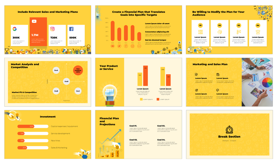 Successful Business Plan Free Google Slides PowerPoint Template