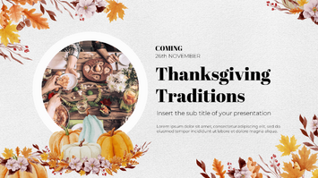 Thanksgiving Traditions Google Slide Theme PowerPoint Template