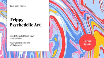 Trippy Psychedelic Art Google Slides Theme PowerPoint Template