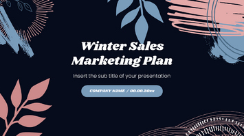 Winter Sales Marketing Plan Google Slides PowerPoint Template