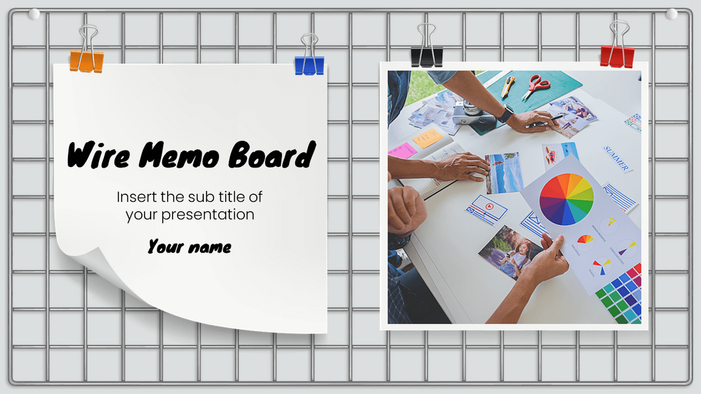 Memo Note Powerpoint Grayscale Tone Templates - Free PowerPoint Google Slides theme