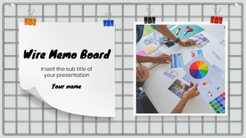 Wire Memo Board Free Google Slides Theme PowerPoint Template