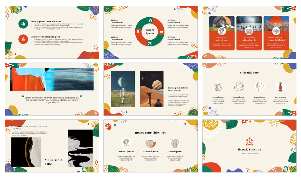 Exhibition of Modern Art Free Google Slides PowerPoint Templates