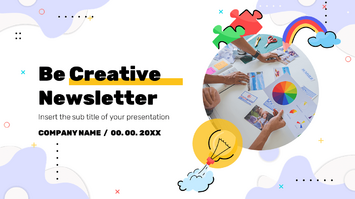 Be Creative Newsletter Free Google Slides PowerPoint Template