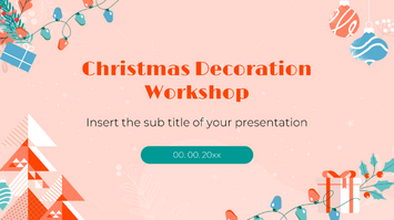 Christmas Decoration Workshop Free Google Slides PPT Template