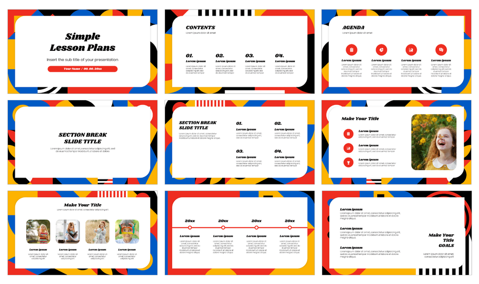 Simple Lesson Plans Google Slides Theme PowerPoint Template