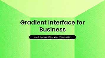Gradient Interface for Business Google Slides PowerPoint Template