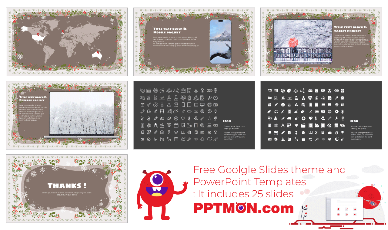 Happy Winter Free Google Slides Themes PowerPoint Templates