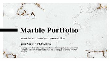 Marble Portfolio Free Google Slides Themes PowerPoint Templates